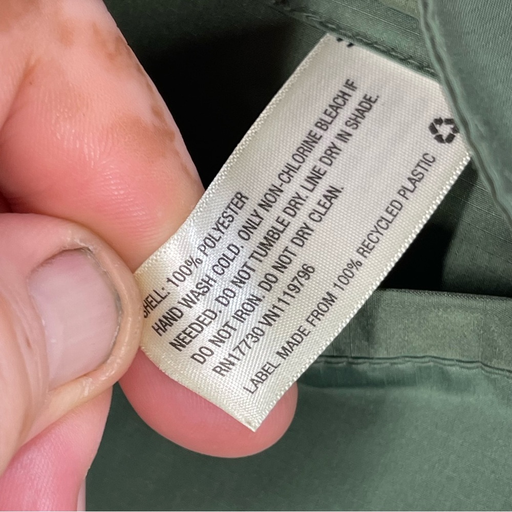 Hunter for Target Green 1/4 Zip Pullover Raincoat Jacket Windbreaker Mens Medium - Picture 8 of 13